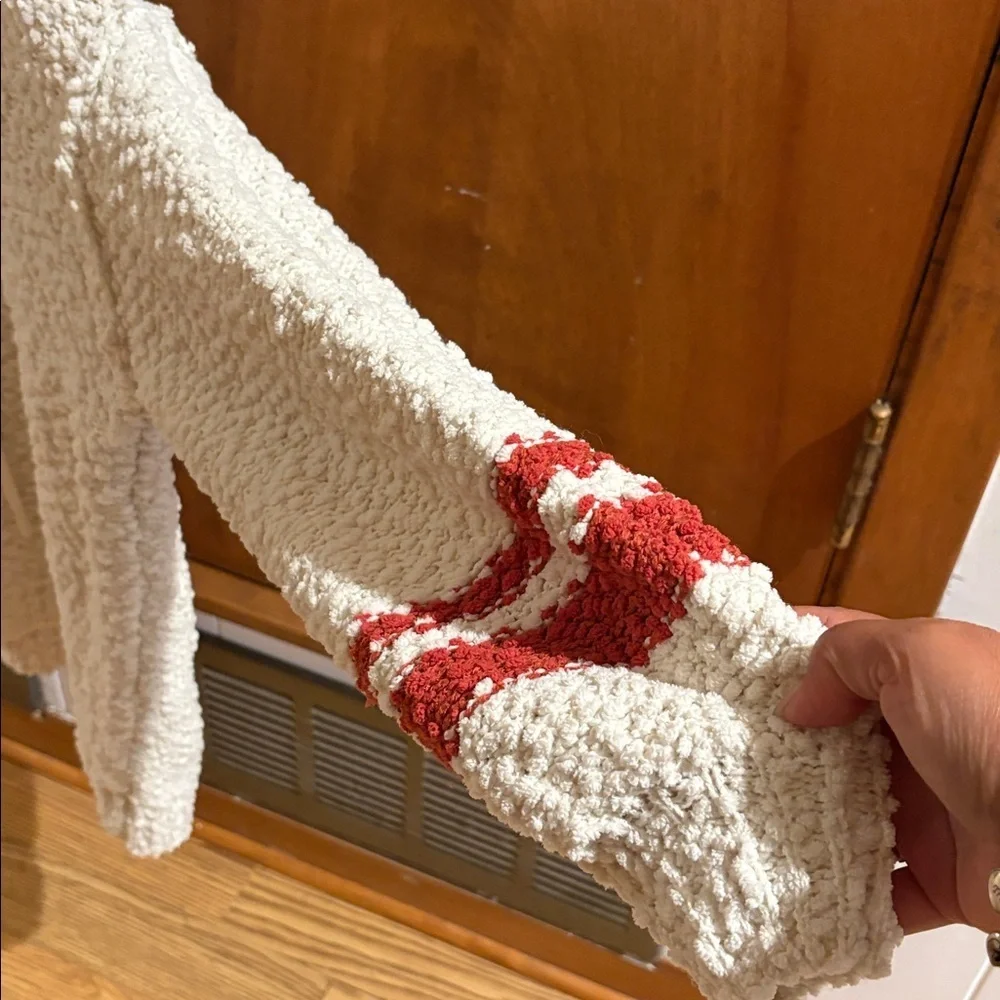 Zenana Outfitters Cream Textured Sweater over size. - Picture 4 of 11